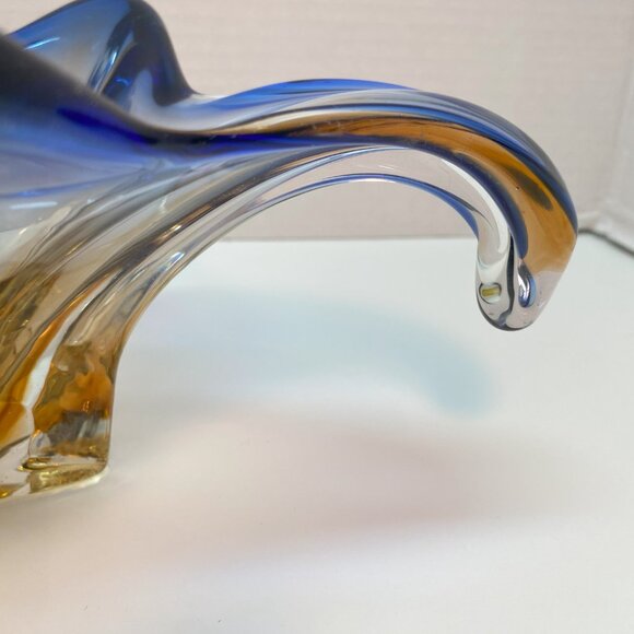 Murano Vase From JI Co. Italy Vintage Cristallo Venezia CCC Hand Blown Vase - Picture 8 of 13